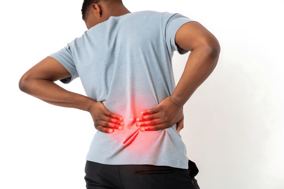 Man with back pain